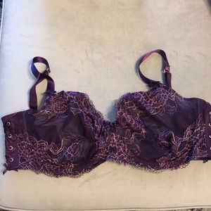 Lace balconette bra